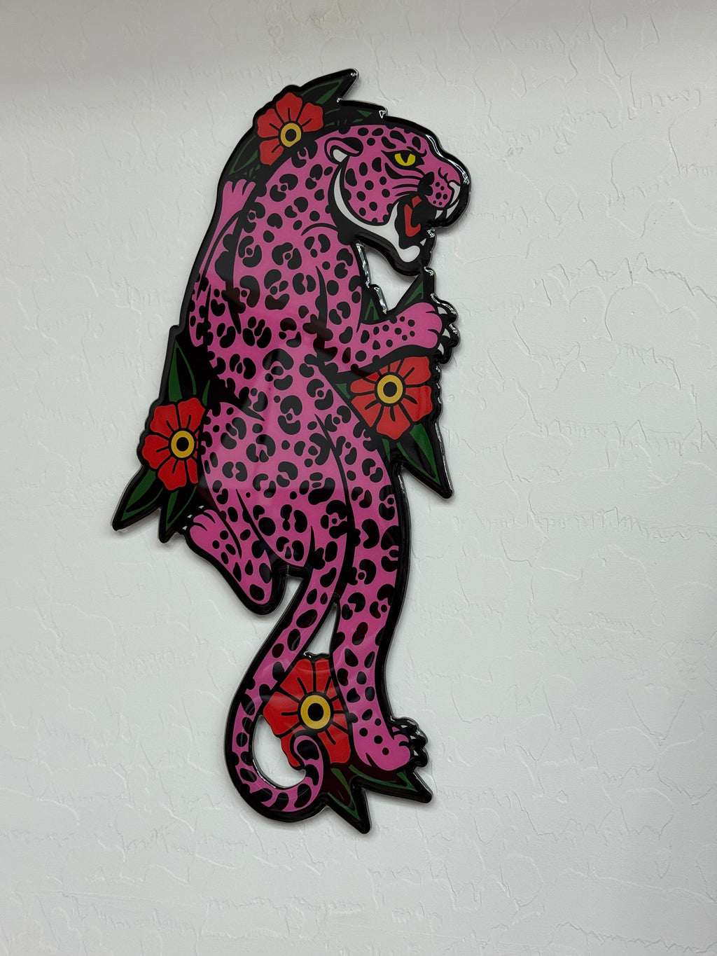 Pink Leopard Wall Art