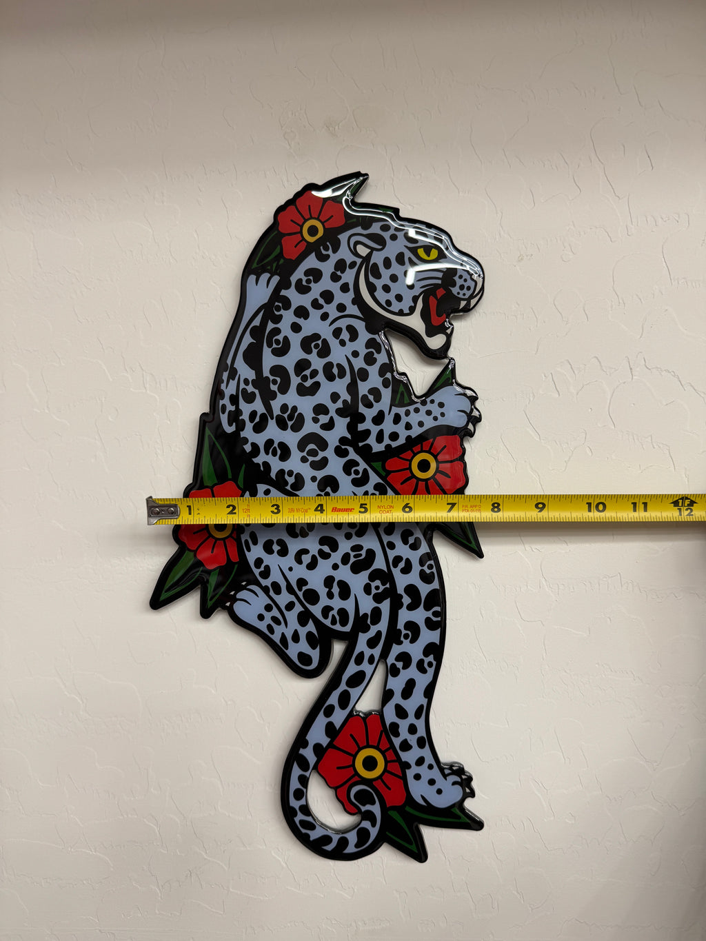 Blue Leopard Wall Art