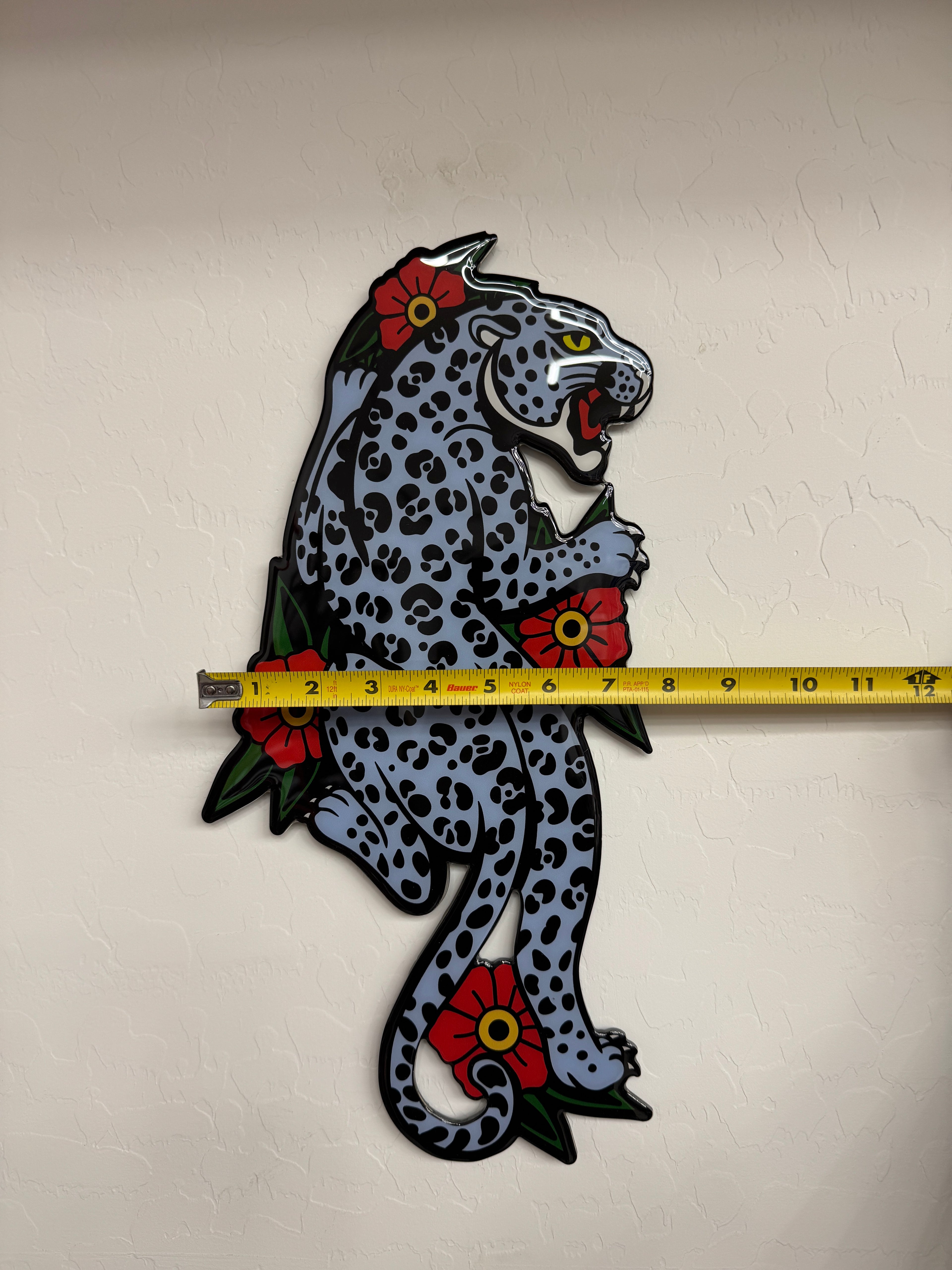 Blue Leopard Wall Art