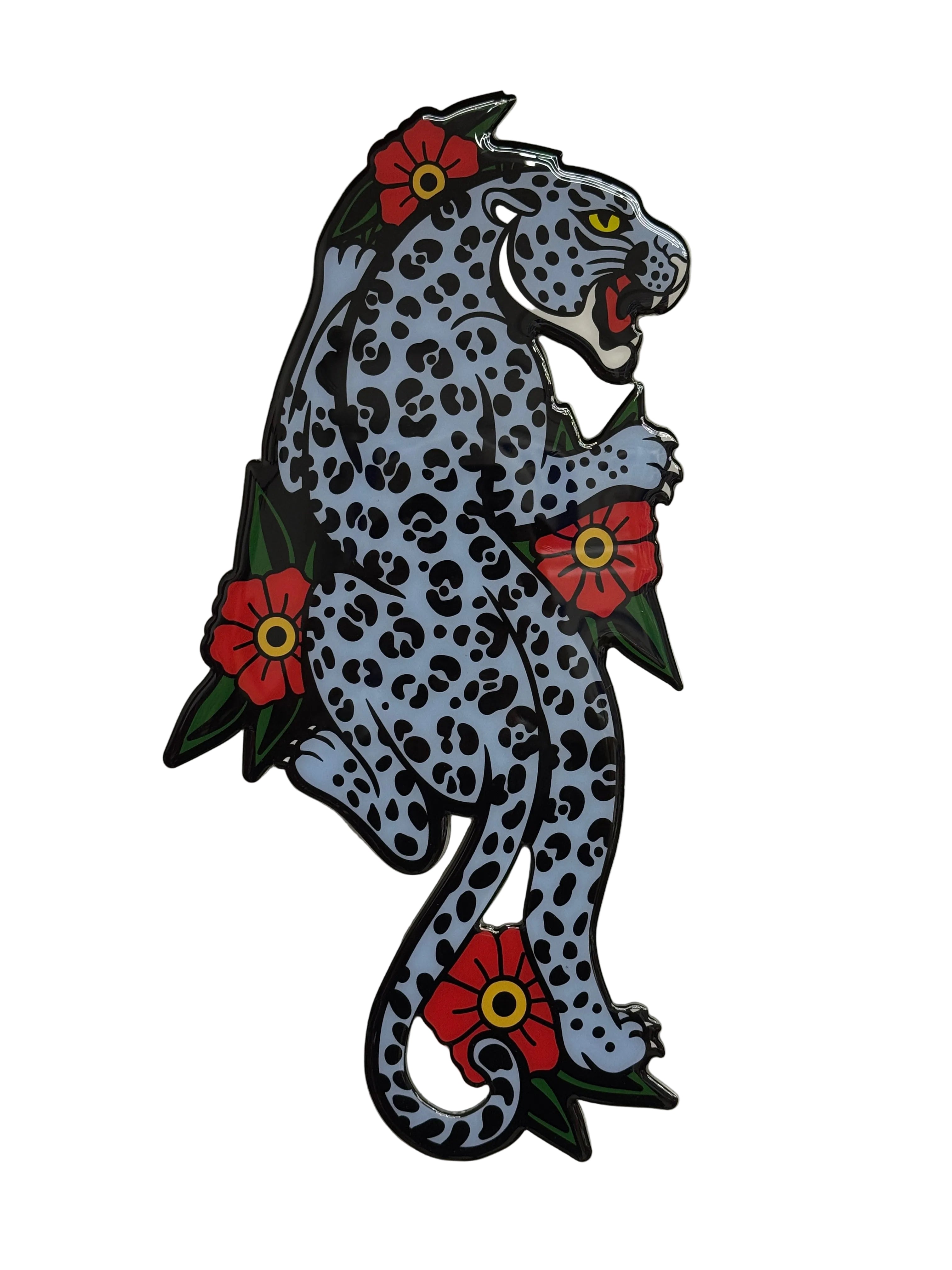 Blue Leopard Wall Art