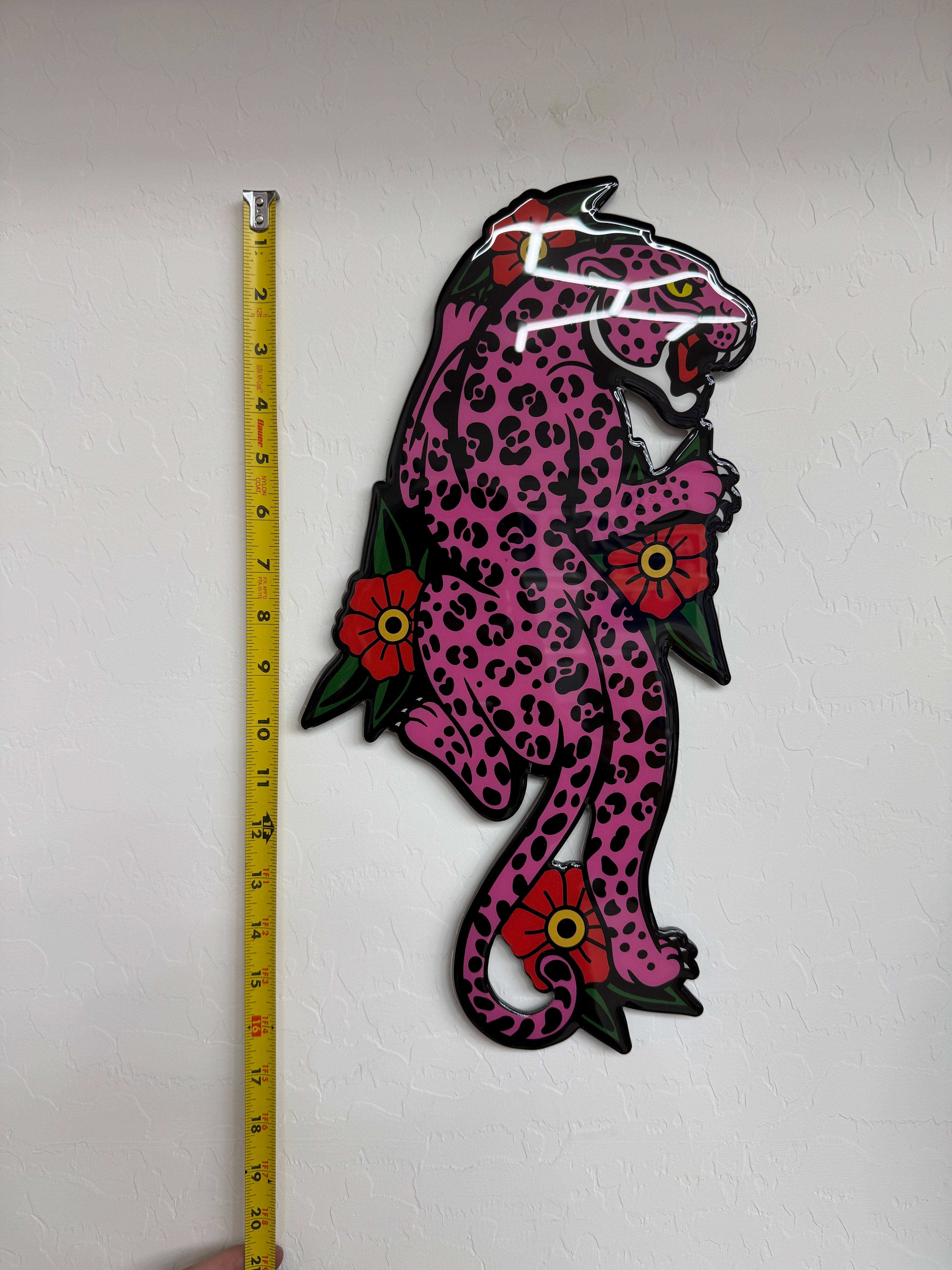 Pink Leopard Wall Art