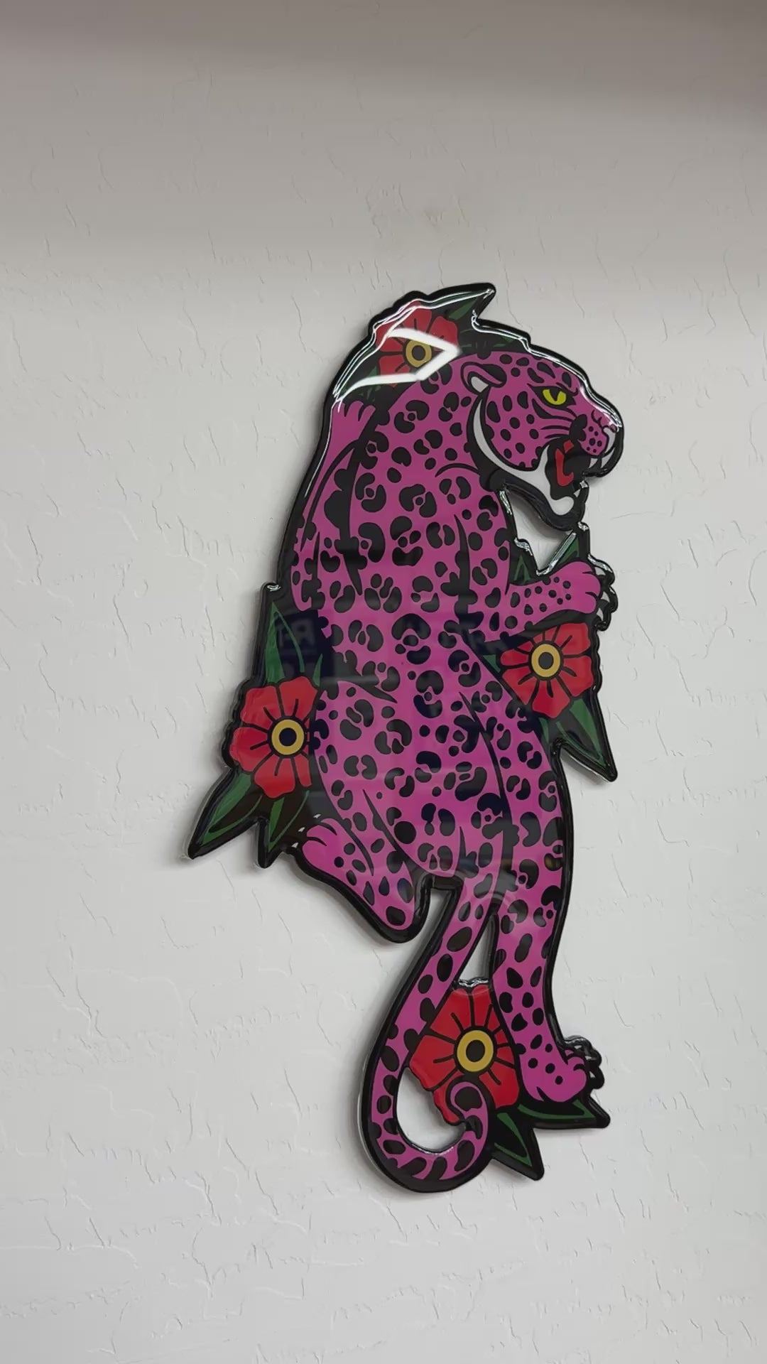 Pink Leopard Wall Art